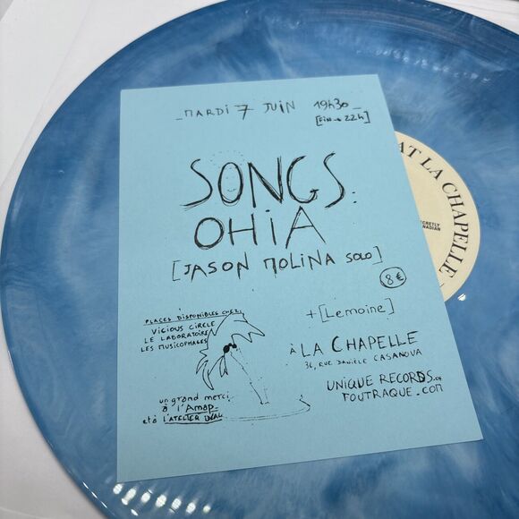 Jason Molina - Live At La Chapelle RARE Blue Dream Splash LP #129/450 Limited - Picture 11 of 12